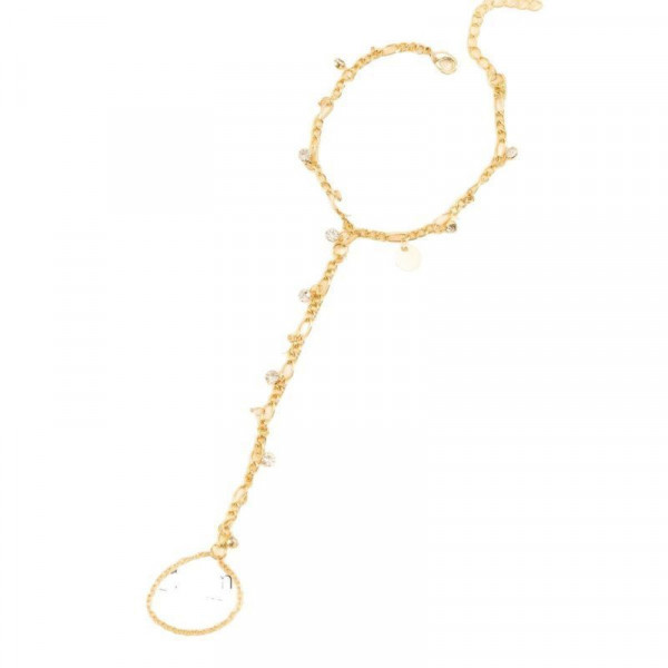 Браслет слейв каскад золотистых монет CJL50196