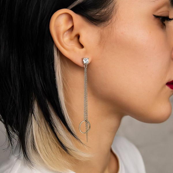 Серьги висячие ювелирный сплав 1J12277CJJ