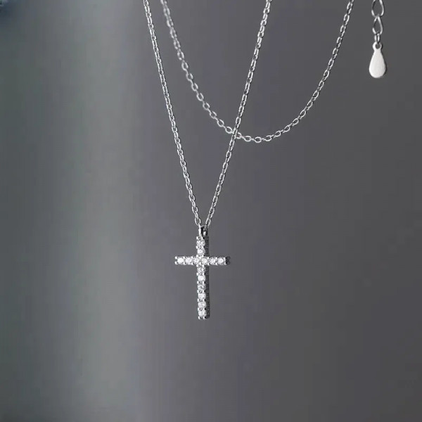 Колье медицинская сталь с напылением платиной J10962CJJ