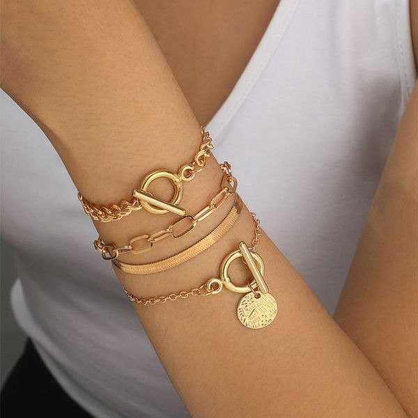 Комплект браслетов-цепочек с небесной символикой CJL14191