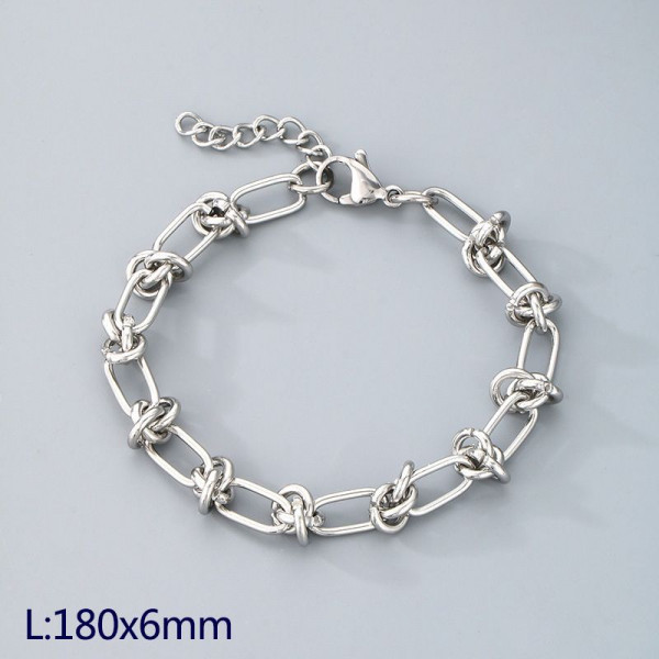 Браслет цепочка со сложным фактурным плетением CJM14012