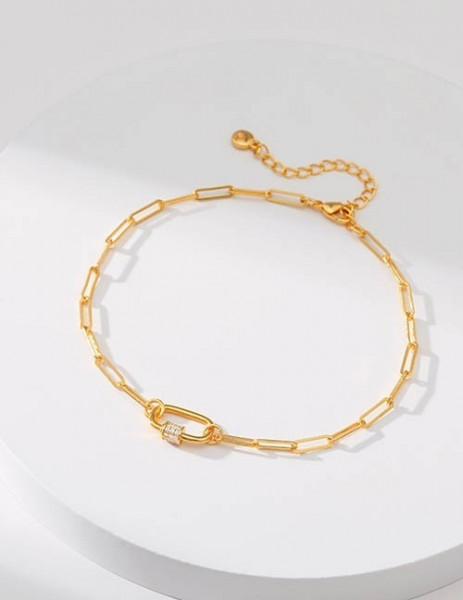 Браслет-цепь с изящным узлом R43928