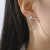 Серьги цепочки из стали со стразой 1J12436CJJ