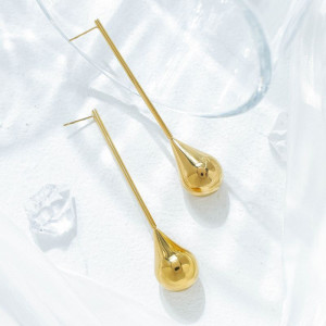 Серьги Висячие Длинные капли CJP78161