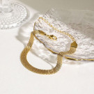 Браслет плоского плетения с зеркальной полировкой CJL40392