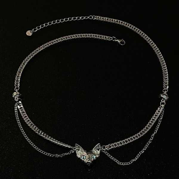 Трехслойное колье с подвеской в форме сердца CJH67754