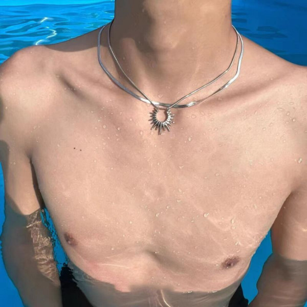 Колье из стали CJH63535