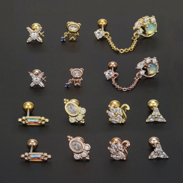 Пирсинг в уши CJE08974