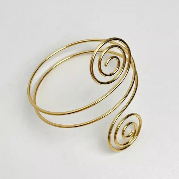 Браслет жесткий спиралевидный на плечо CJL26463