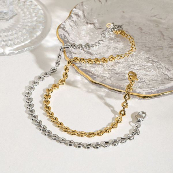 Браслет стальной классического плетения в серебристом цвете CJL40402