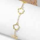 Браслет цепочка с ажурными цветами CJH70569