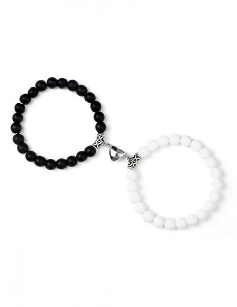 Парные браслеты яркое притяжение из цветного камня G42479