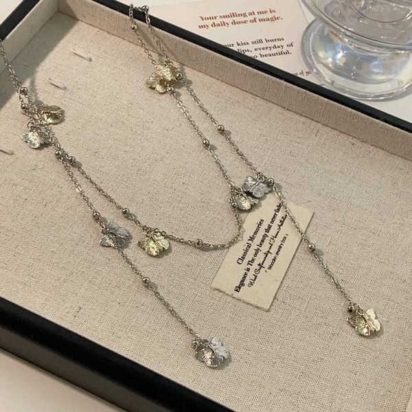 Многослойный сотуар с порхающими бабочками 1J11644CJJ