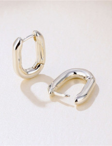 Серьги-конго овальной формы S83514