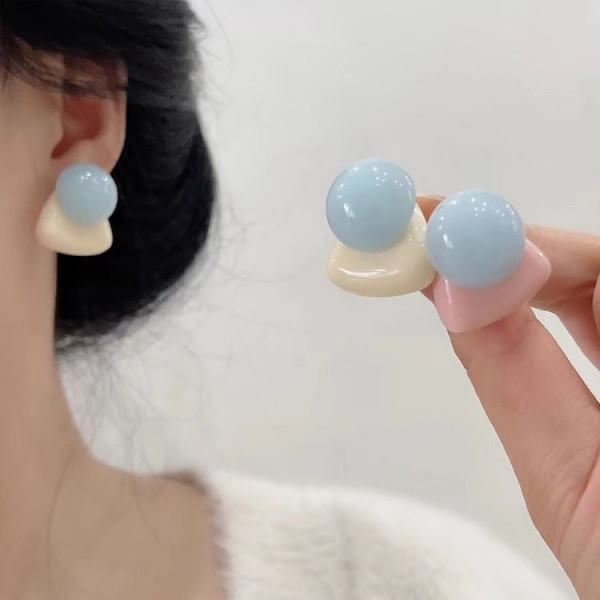 Серьги гвоздики акрил J11478CJJ