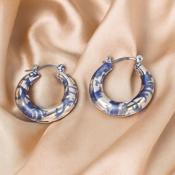 Серьги круглые ювелирный сплав 1J12343CJJ