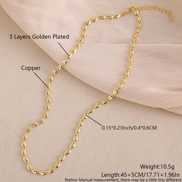 Колье напыление золотом 1J11645CJJ