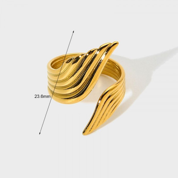 Массивное кольцо-решетка с вертикальными прорезями CJT27516