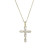 Золотистая цепочка с радужным крестом CJL34449