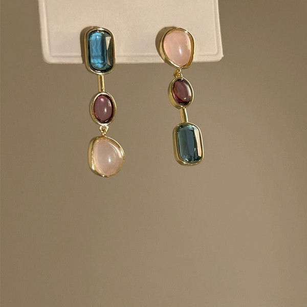 Серьги ювелирный сплав с камнями 1J12344CJJ