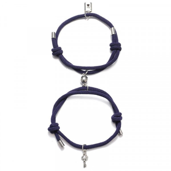 Парные браслеты лесной союз на плетеном шнуре M82597