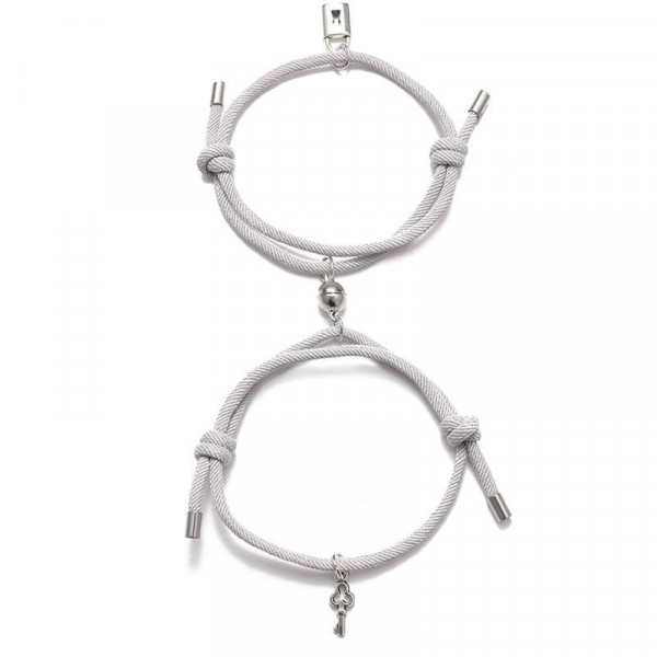 Парные браслеты лесной союз на плетеном шнуре M82597