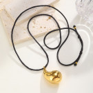 Золотистая цепочка с каплей на шнурке CJM22768