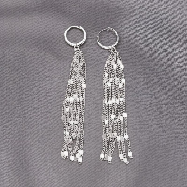 Экстра-длинные вечерние серьги-нити 1DNS11106CJJ