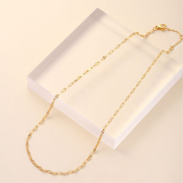 Золотистая цепочка классического плетения CJL32399