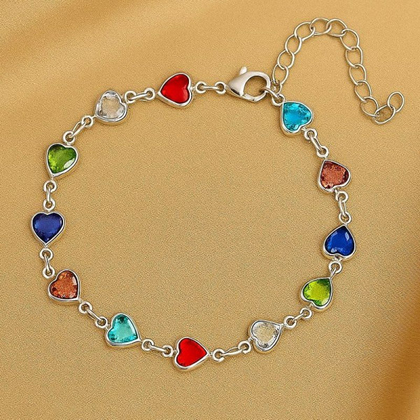 Браслет ювелирный сплав сердце 1J12346CJJ