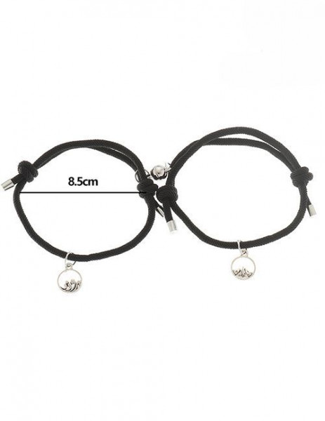 Парные браслеты морская верность на красном шнурке T18115