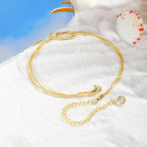 Браслет двухрядный с узлом бесконечности CJN36123