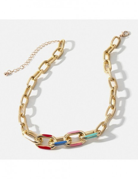 Массивная Цепочка с эмалевыми вставками T71796