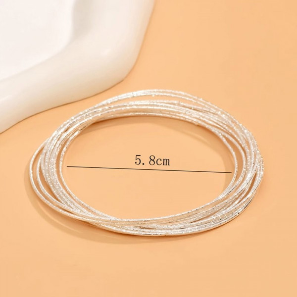 Комплект браслетов из нескольких тонких колец A67827