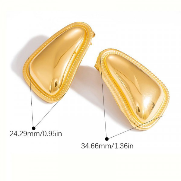 Серьги-пусеты Цветы с центральным кристаллом CJL24142