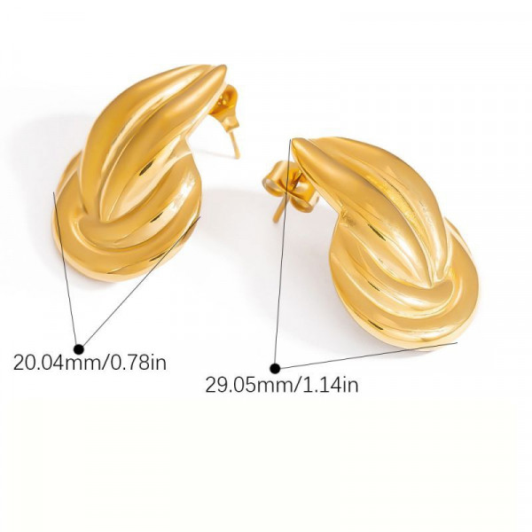 Серьги-пусеты Цветы с центральным кристаллом CJL24142