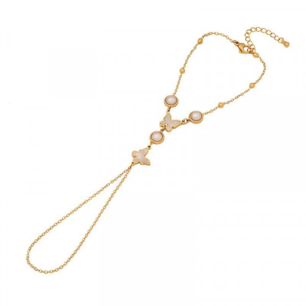 Слейв-браслет сияющий кристалл на тонкой цепочке CJE95328