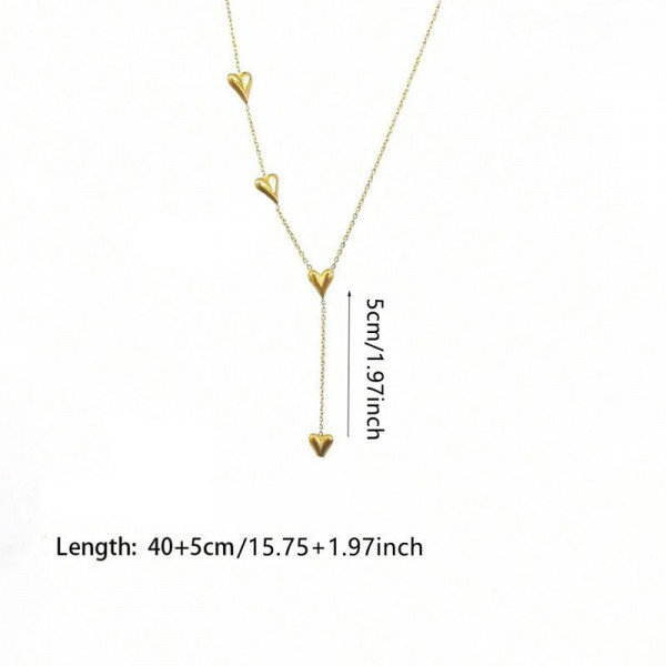 Колье-галстук с миниатюрными звездами на тонкой цепочке CJT13627