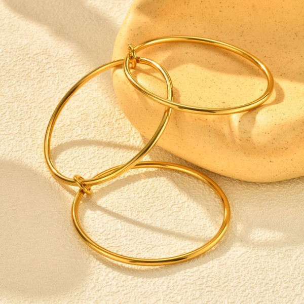 Браслет многослойный из тонких жестких колец CJN82416