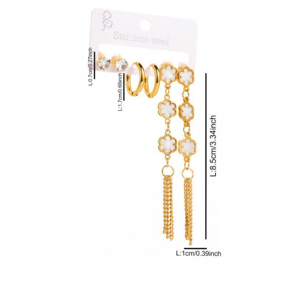 Стальной комплект бижутерии CJL32264