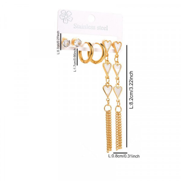 Стальной комплект бижутерии CJL32264