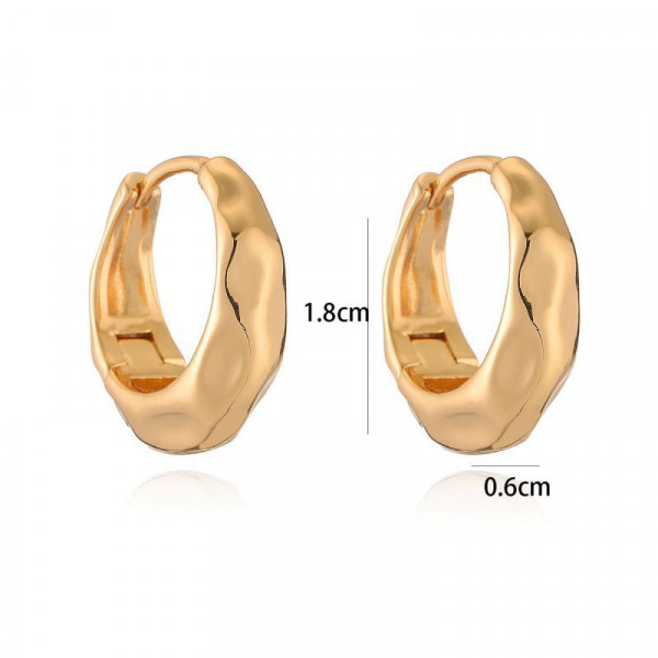 Лаконичные объемные серьги-кольца CJL20515