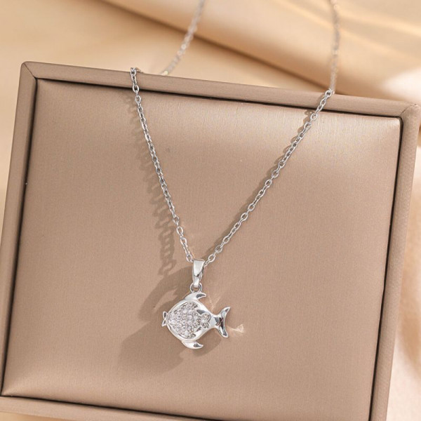 Колье из стали CJH93962