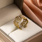 Широкое ажурное кольцо с восточным орнаментом CJP82943