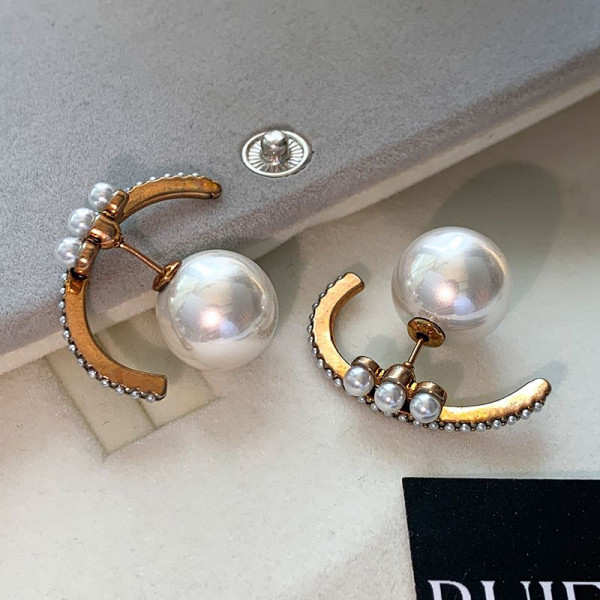 Серьги-джекеты с крупным жемчугом CJQ38694