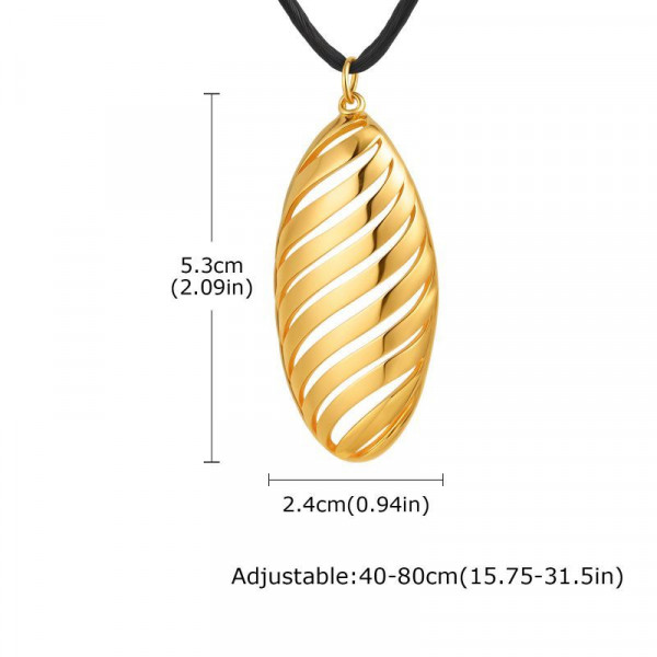 Золотистая цепочка с крупной ракушкой CJM23159