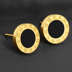 Серьги-пусеты Римский циферблат Gold 1J11960CJJ