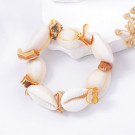 Браслет из крупных ракушек каури CJM01667