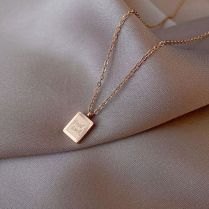 Минималистичная цепочка с кулоном в форме конверта J10502CJJ