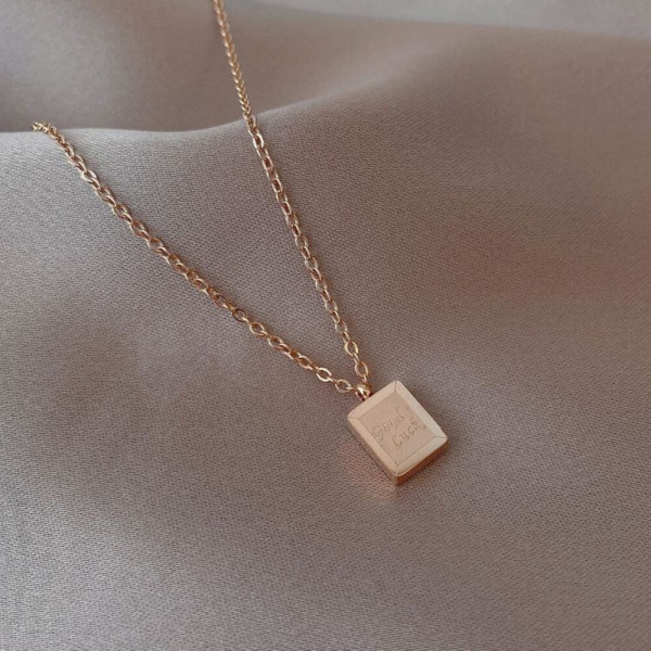 Колье медицинская сталь с напылением золотом J10502CJJ